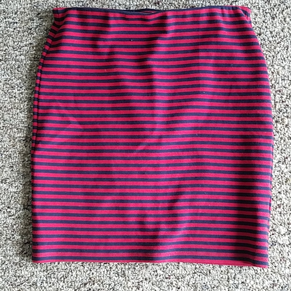 Stretchy Striped Skirt